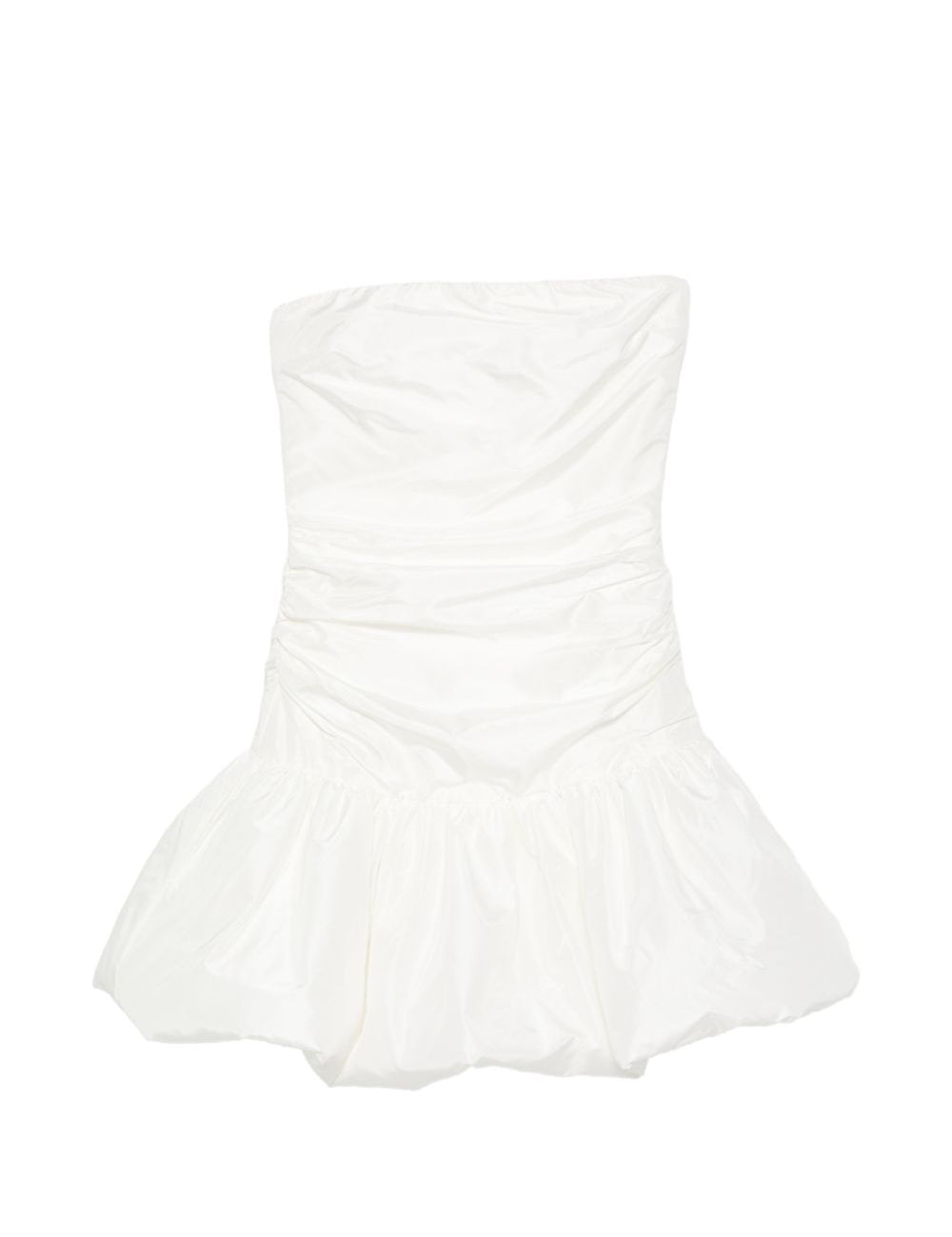Abito corto con balze in bianco Rotate - donna 