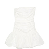 Abito corto con balze in bianco Rotate - donna 