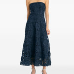 Abito midi svasato in blu Rotate - donna 