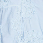 Gonna mini a fiori in azzurro ROTATE - donna 