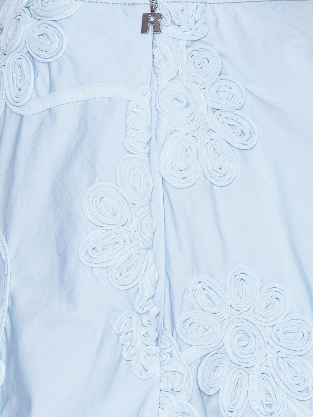 Gonna mini a fiori in azzurro ROTATE - donna 