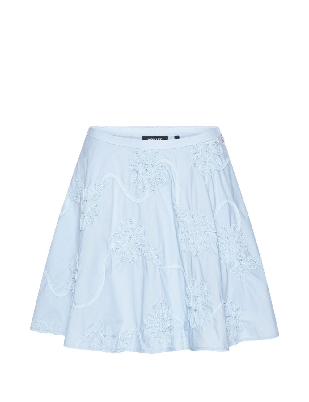 Gonna mini a fiori in azzurro ROTATE - donna 