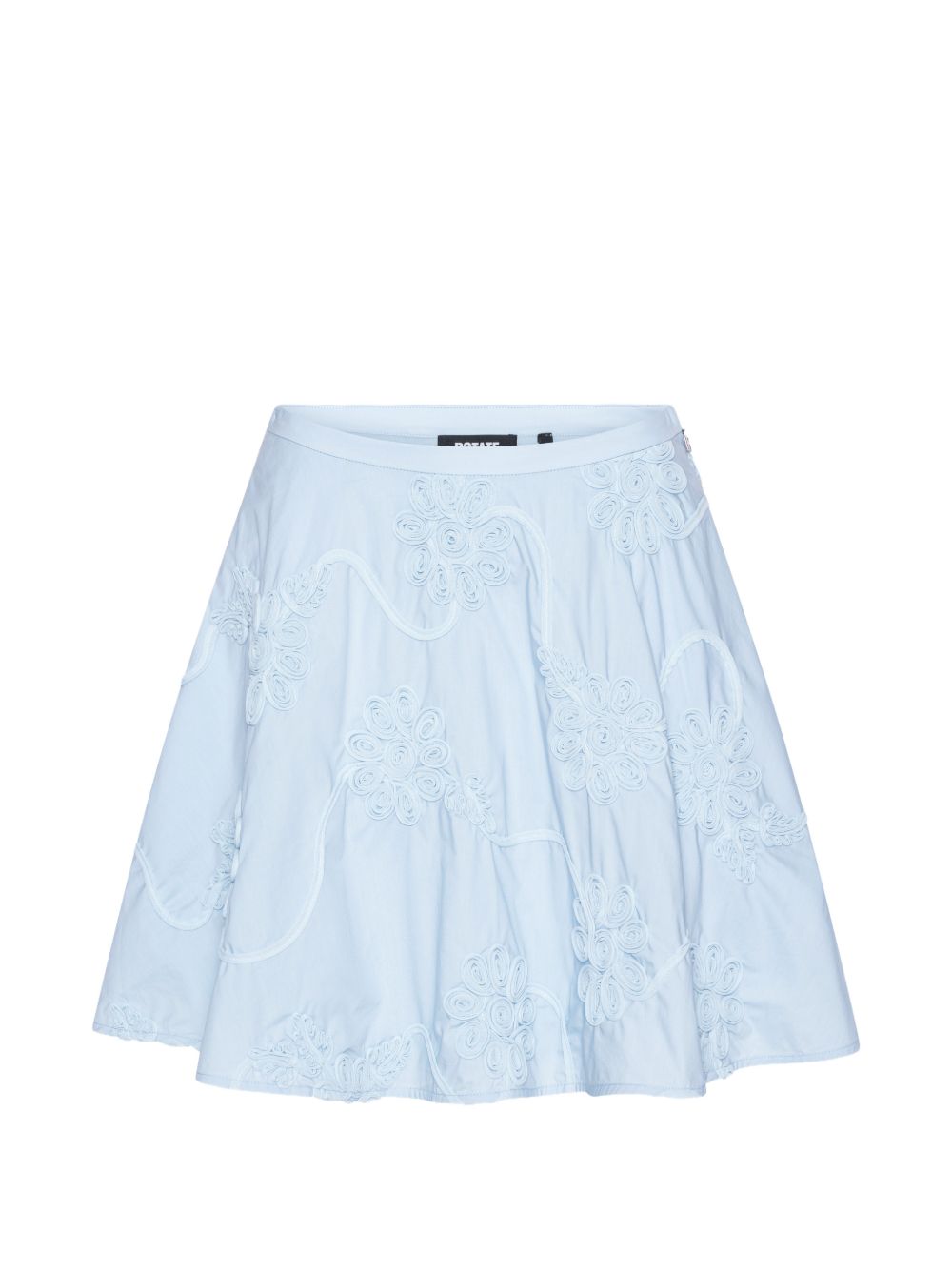 Gonna mini a fiori in azzurro ROTATE - donna 