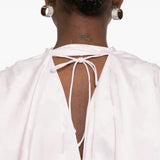 Abito corto a fiori jacquard in rosa Rotate - donna 