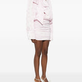 Abito corto a fiori jacquard in rosa Rotate - donna 