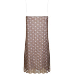 Abito mini con spalline sottili in oro ROTATE - donna 