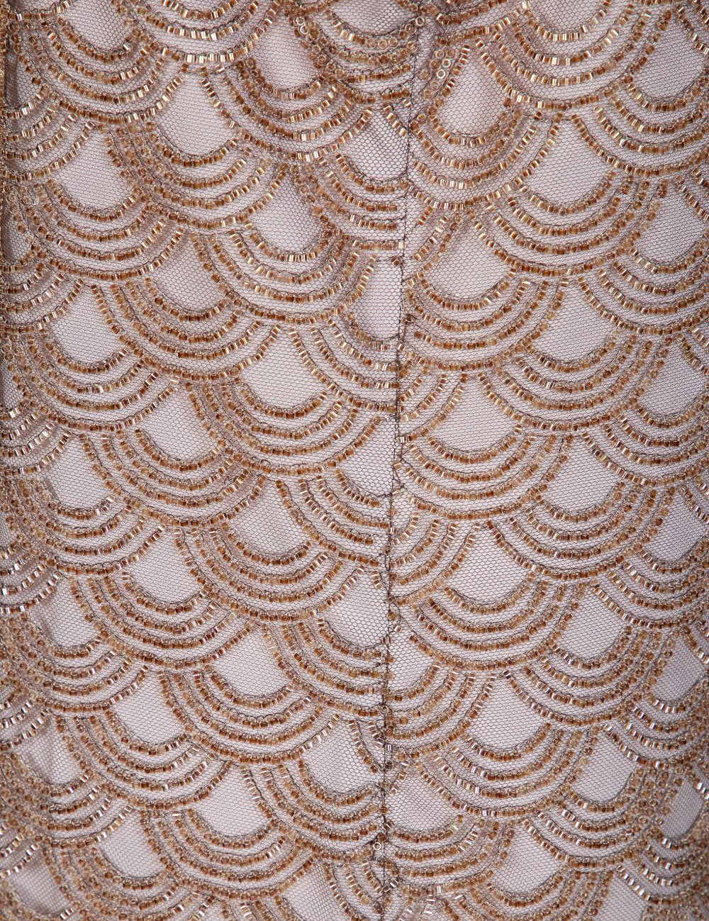Abito mini con spalline sottili in oro ROTATE - donna 