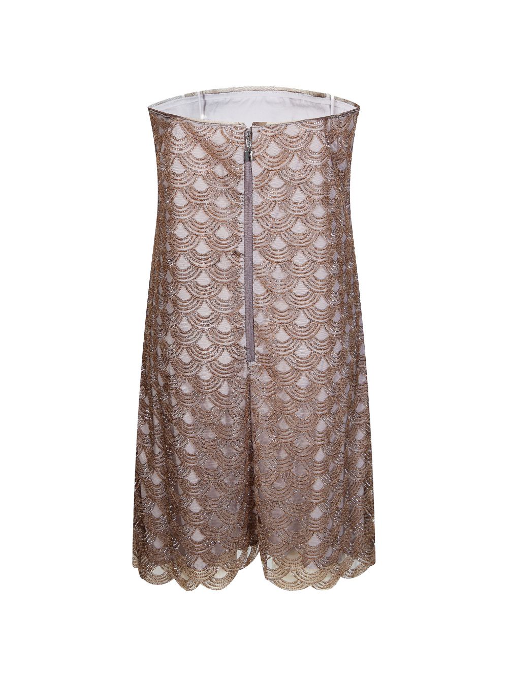Abito mini con spalline sottili in oro ROTATE - donna 