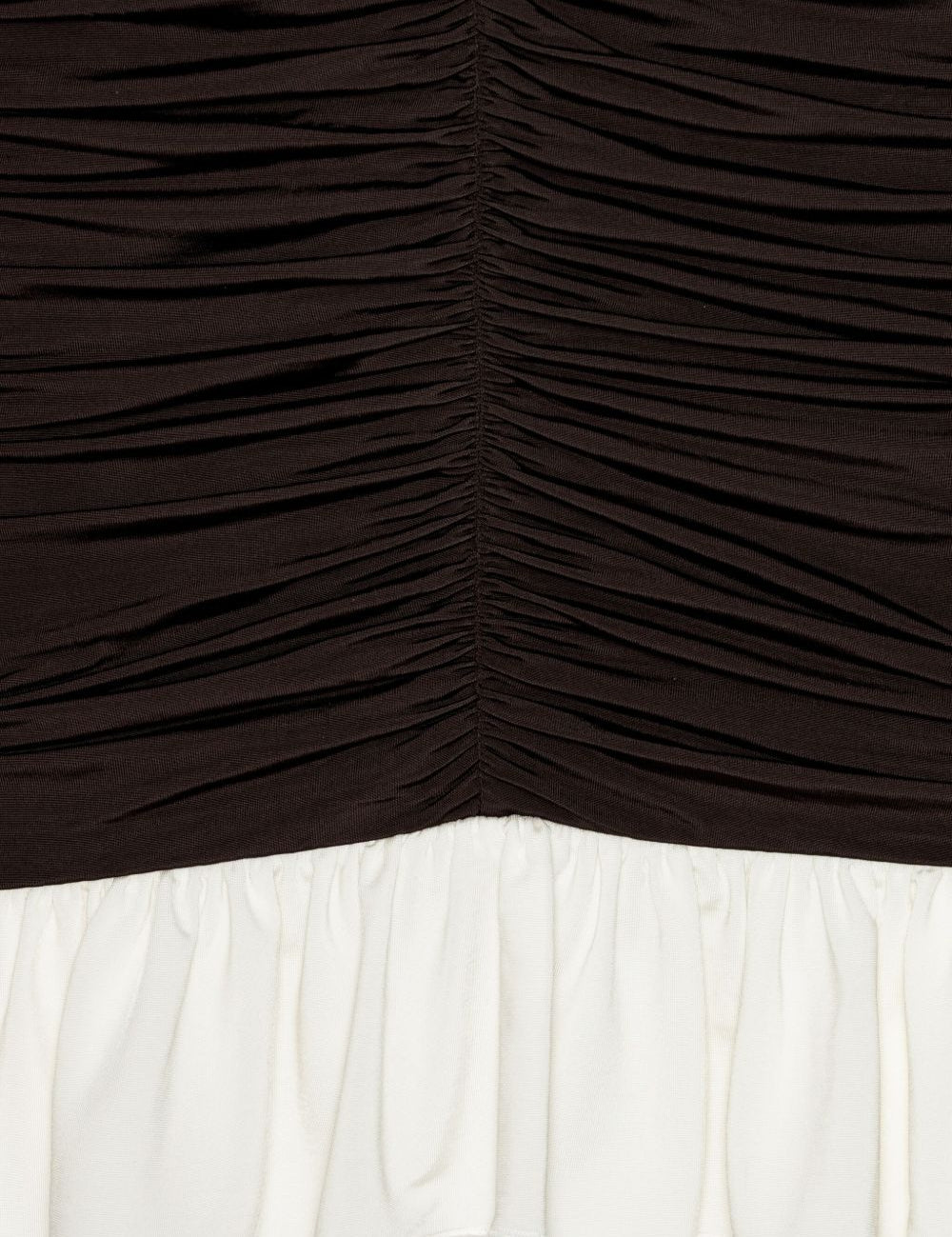 Mini abito con design arricciato in marrone Rotate holiday - donna 