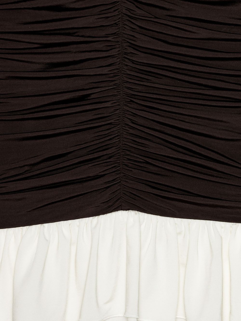 Mini abito con design arricciato in marrone Rotate holiday - donna 