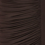 Abito midi con ruches in marrone Rotate holiday - donna 