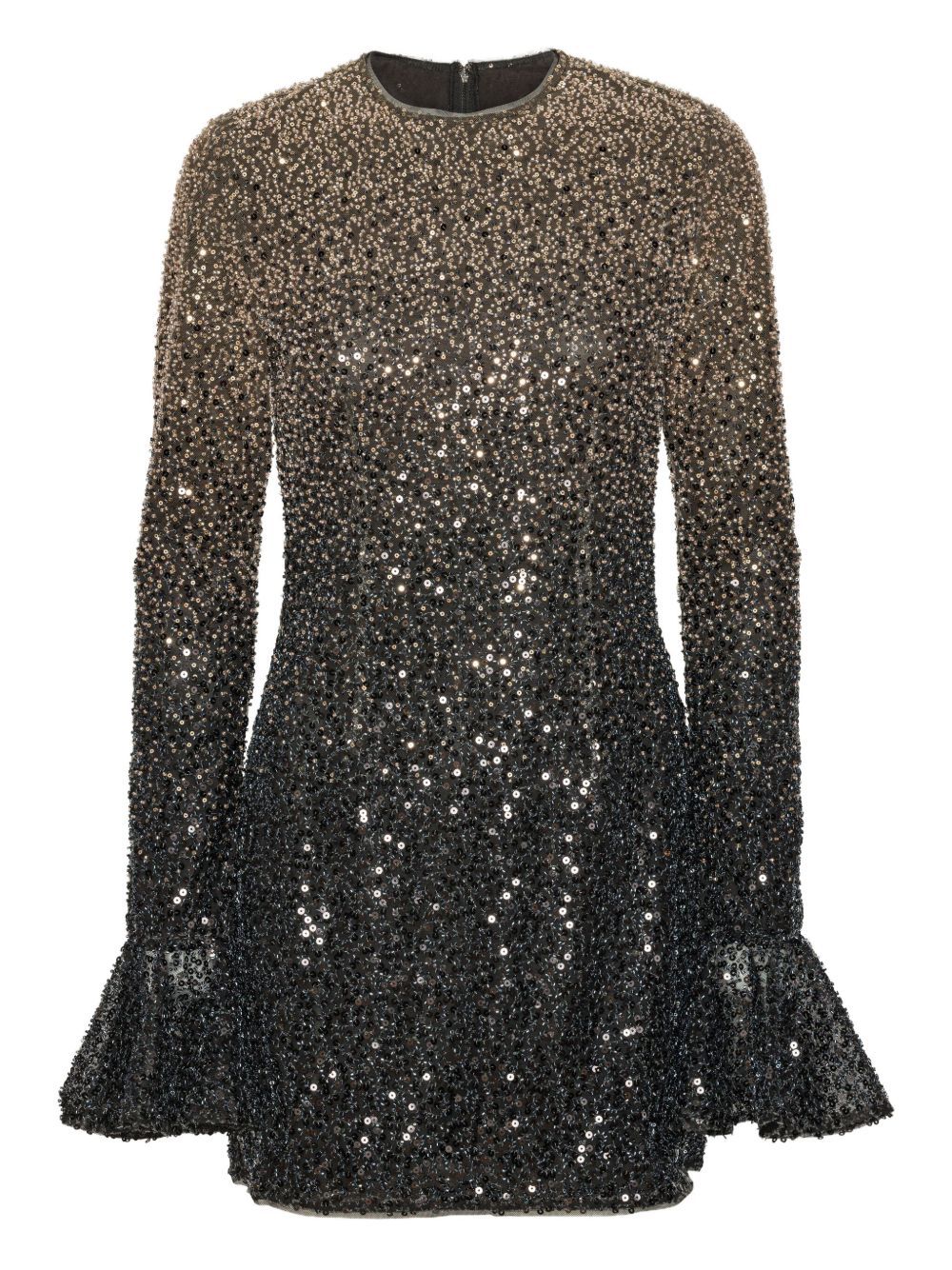 Miniabito con paillettes in nero e oro Rotate holiday - donna 
