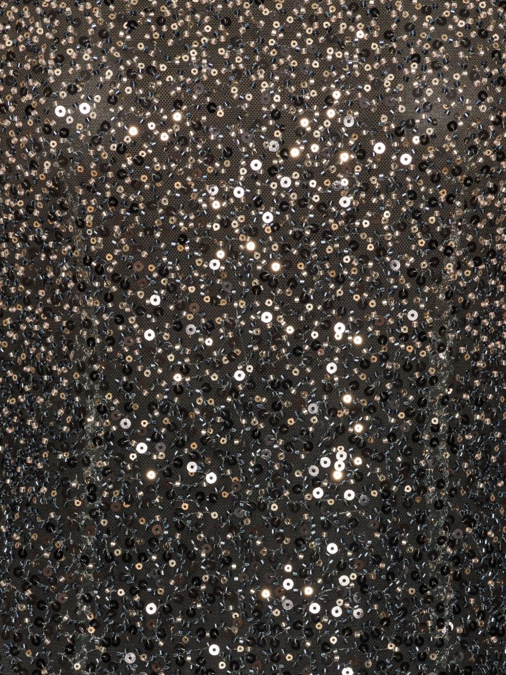 Miniabito con paillettes in nero e oro Rotate holiday - donna 