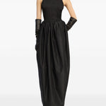 Abito con scollo all'americana in nero Rotate holiday - donna 