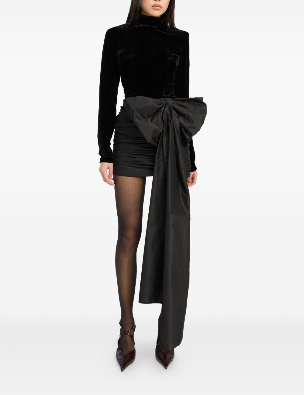 Abito corto in nero Rotate holiday - donna 