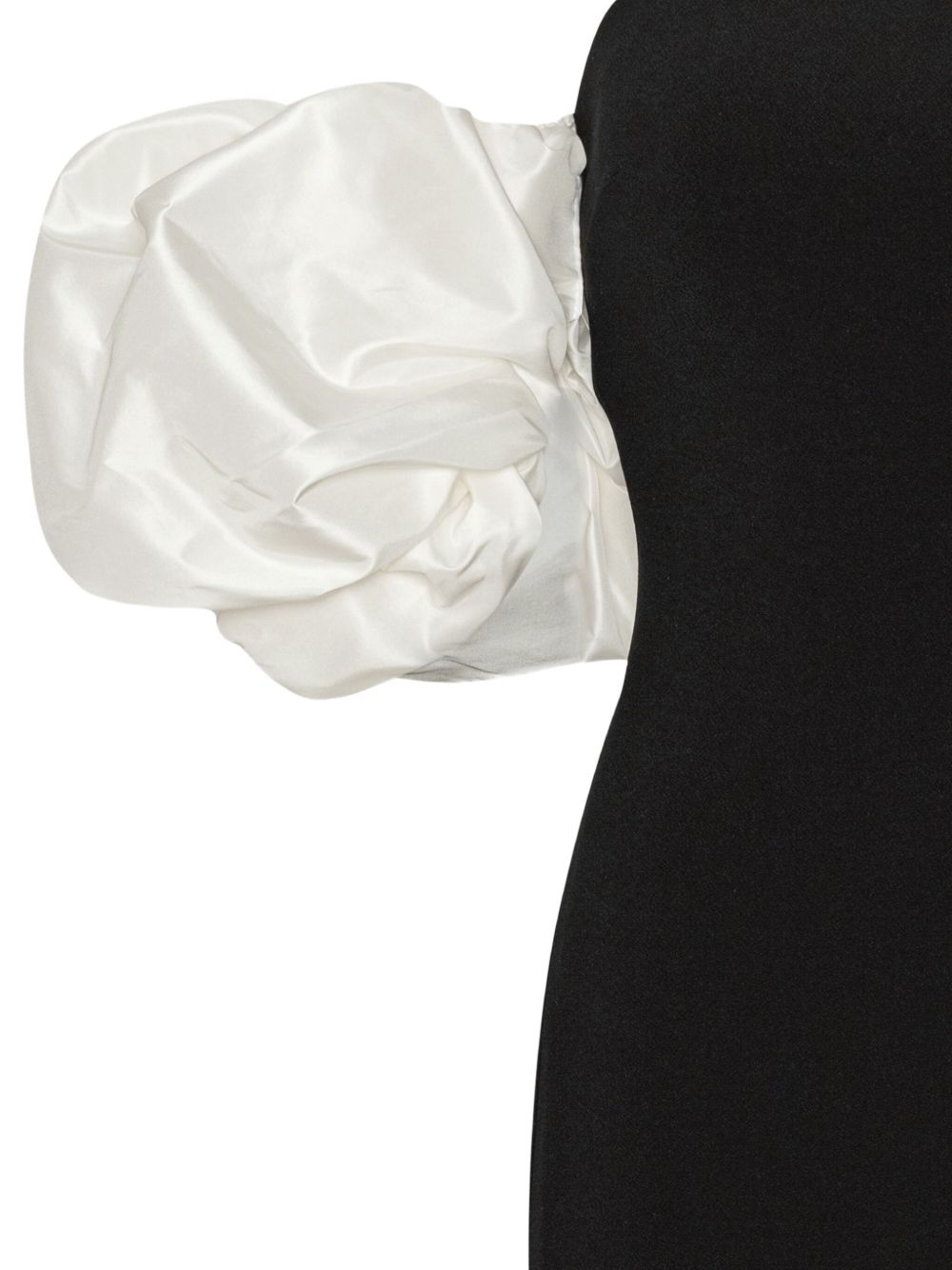 Abito lungo con maniche a palloncino in nero Rotate holiday - donna 