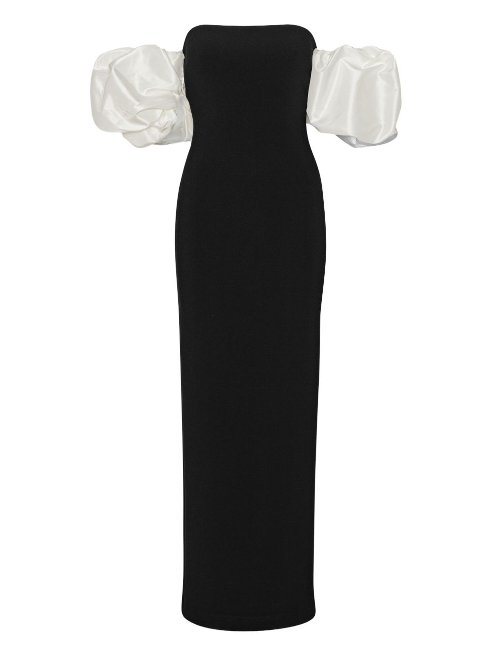 Abito lungo con maniche a palloncino in nero Rotate holiday - donna 