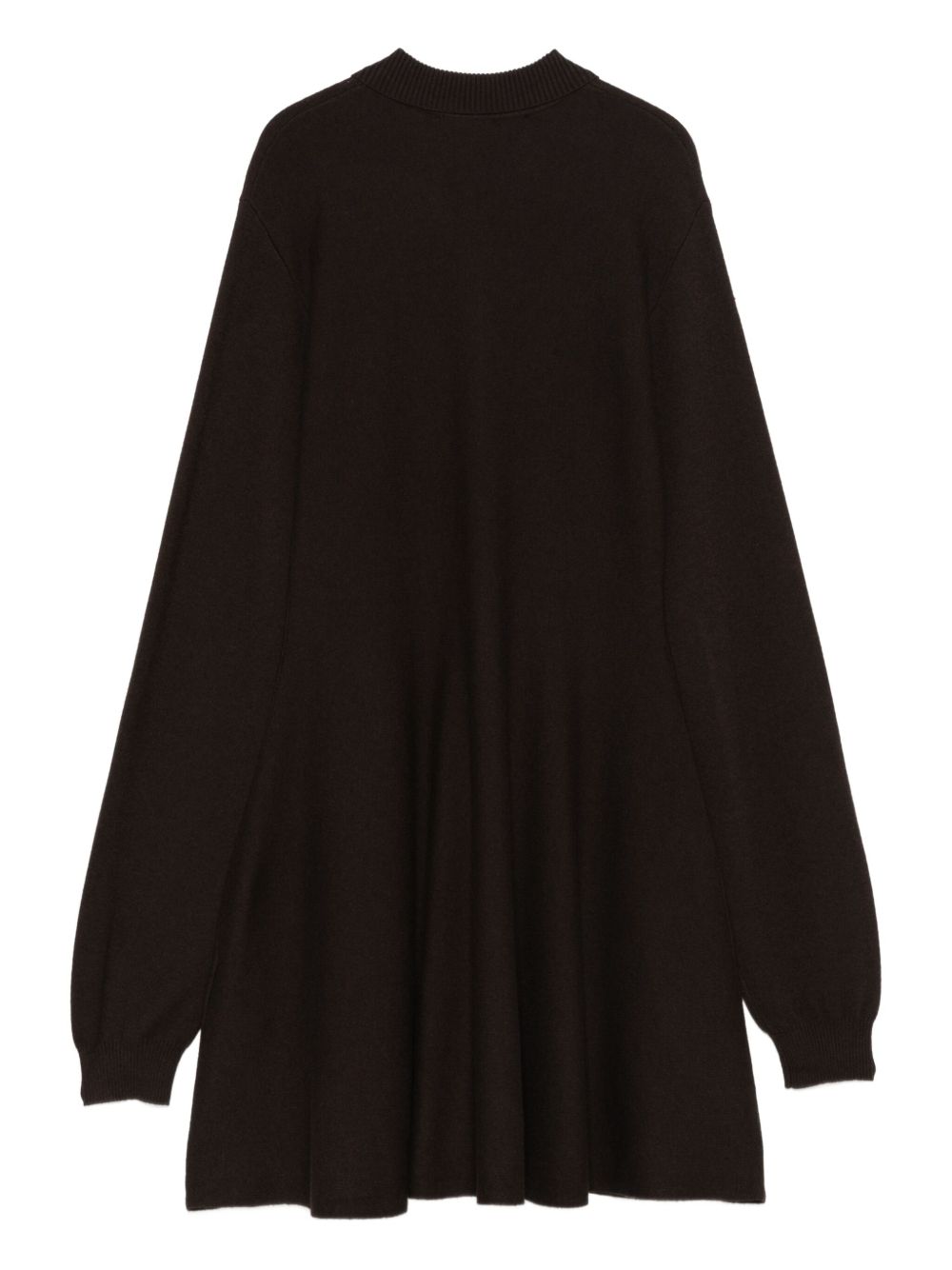 Mini abito a maniche lunghe in marrone Rotate sunday - donna 