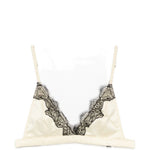 Top con bordo in pizzo in beige  Rotate x love stories - donna 