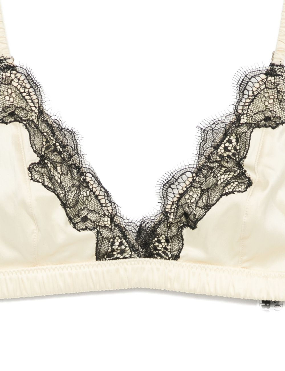 Top con bordo in pizzo in beige  Rotate x love stories - donna 