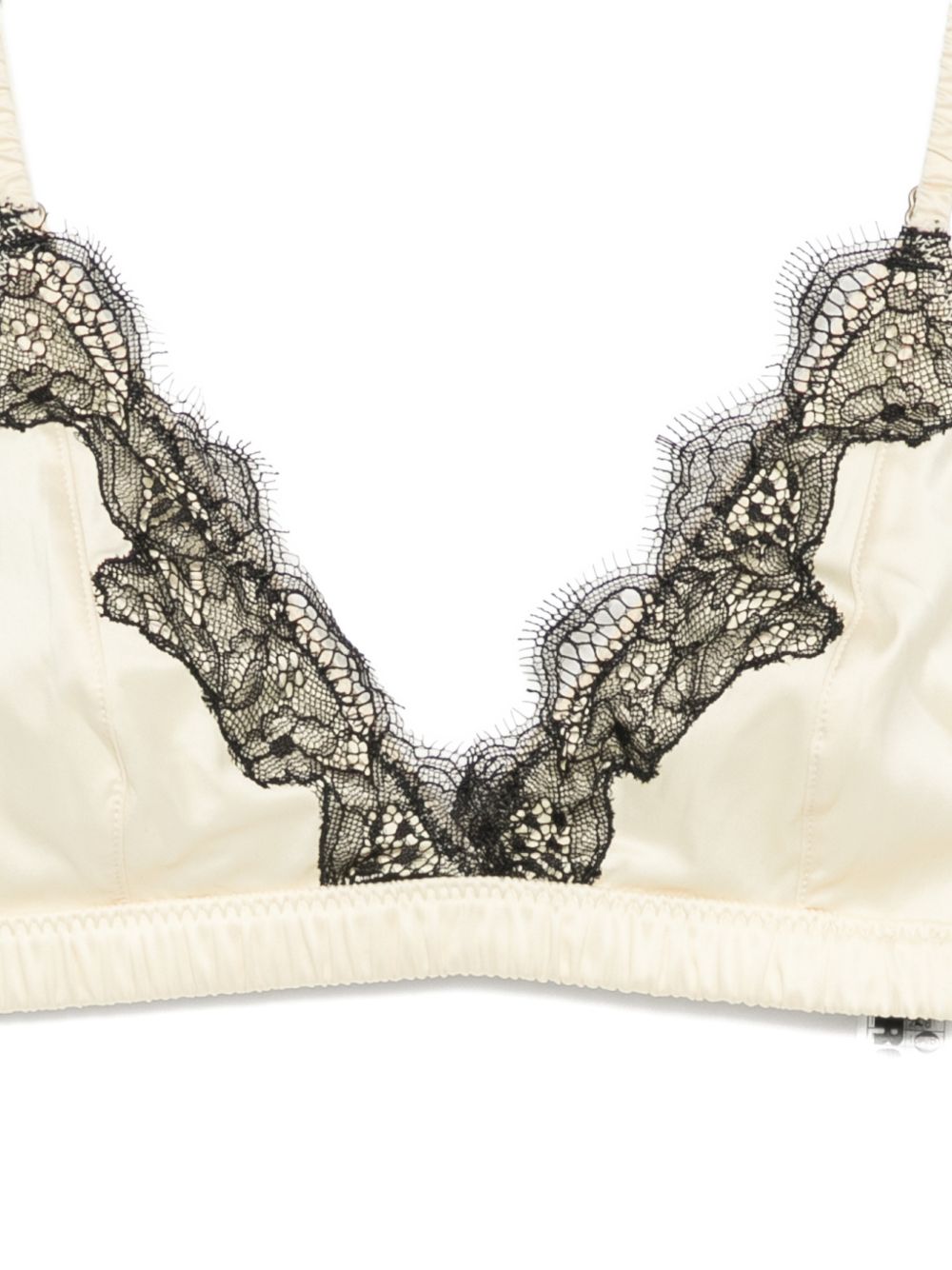 Top con bordo in pizzo in beige  Rotate x love stories - donna 
