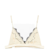 Top con bordo in pizzo in beige  Rotate x love stories - donna 