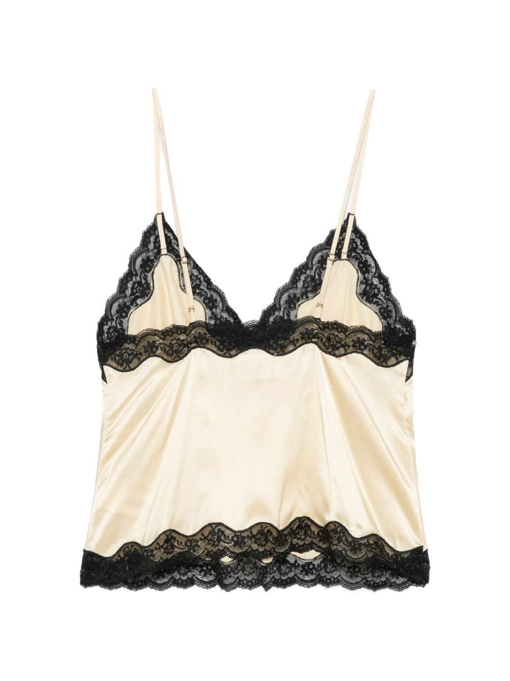 Top con bordi in pizzo in giallo Rotate x love stories - donna 
