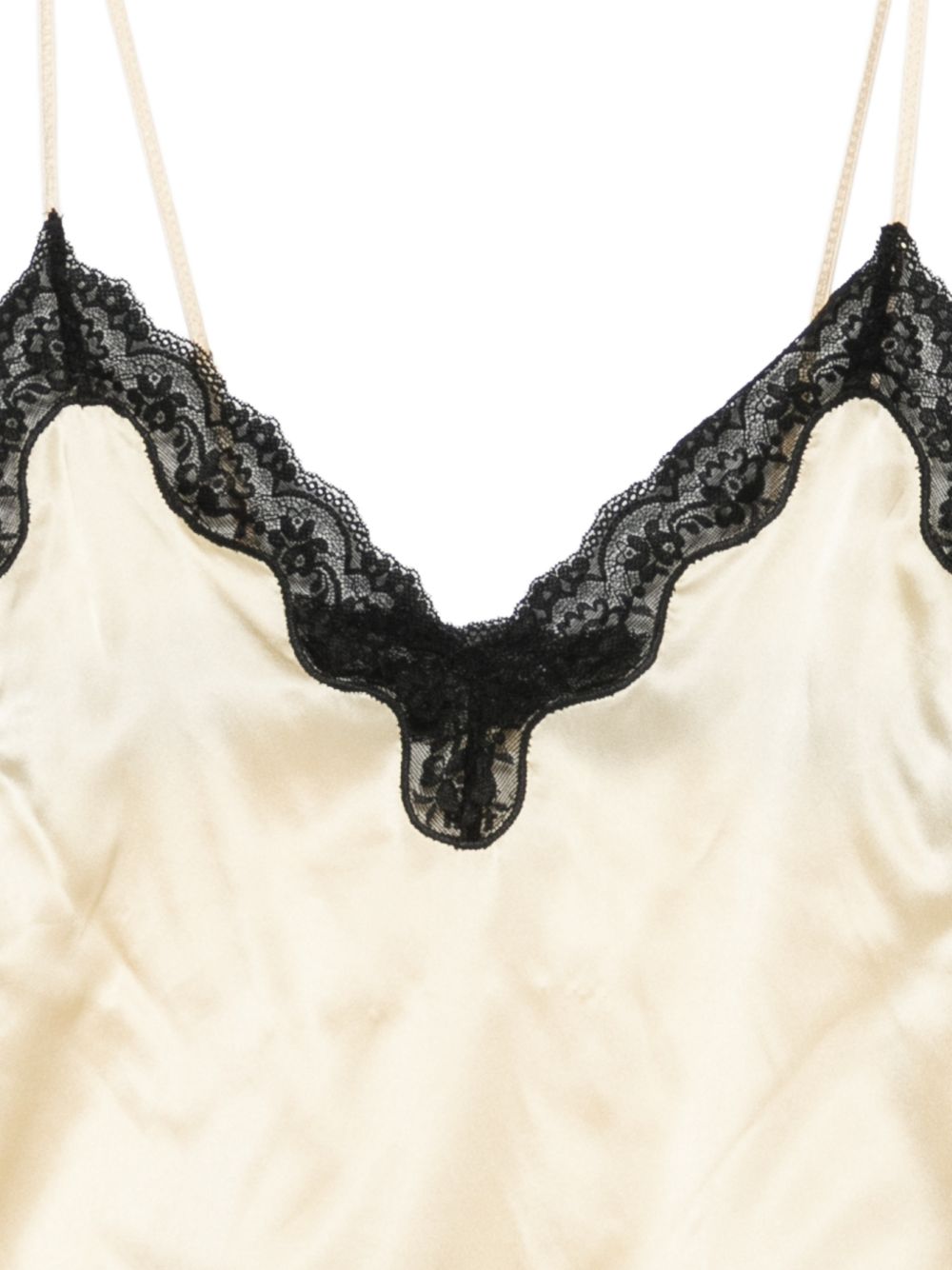 Top con bordi in pizzo in giallo Rotate x love stories - donna 