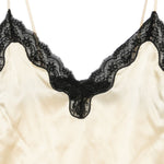 Top con bordi in pizzo in giallo Rotate x love stories - donna 