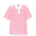 Polo in pizzo in rosa Rowen rose - donna 