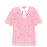Polo in pizzo in rosa Rowen rose - donna 