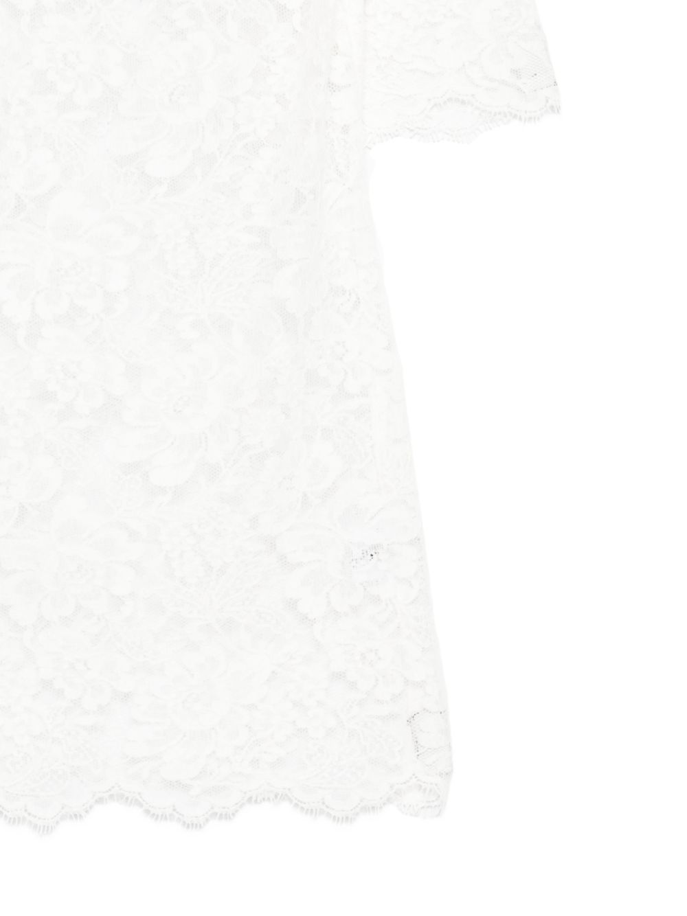 Polo con colletto in pizzo in bianco Rowen rose - donna 