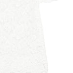 Polo con colletto in pizzo in bianco Rowen rose - donna 