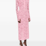Abito in pizzo floreale in rosa Rowen rose - donna 