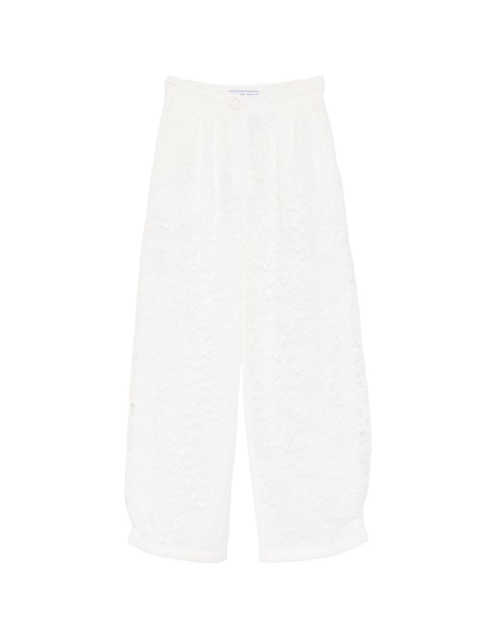 Pantaloni affusolati in pizzo in bianco Rowen rose - donna 