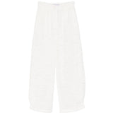 Pantaloni affusolati in pizzo in bianco Rowen rose - donna 