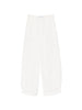 Pantaloni affusolati in pizzo in bianco