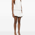 Abito mini plissettato bianco Rowen Rose - donna 