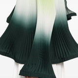 Blusa plissettata in verde degradè Rowen Rose - donna 