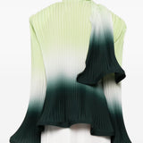 Blusa plissettata in verde degradè Rowen Rose - donna 