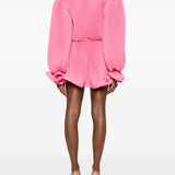 Abito corto con plissè in rosa Rowen Rose - donna 