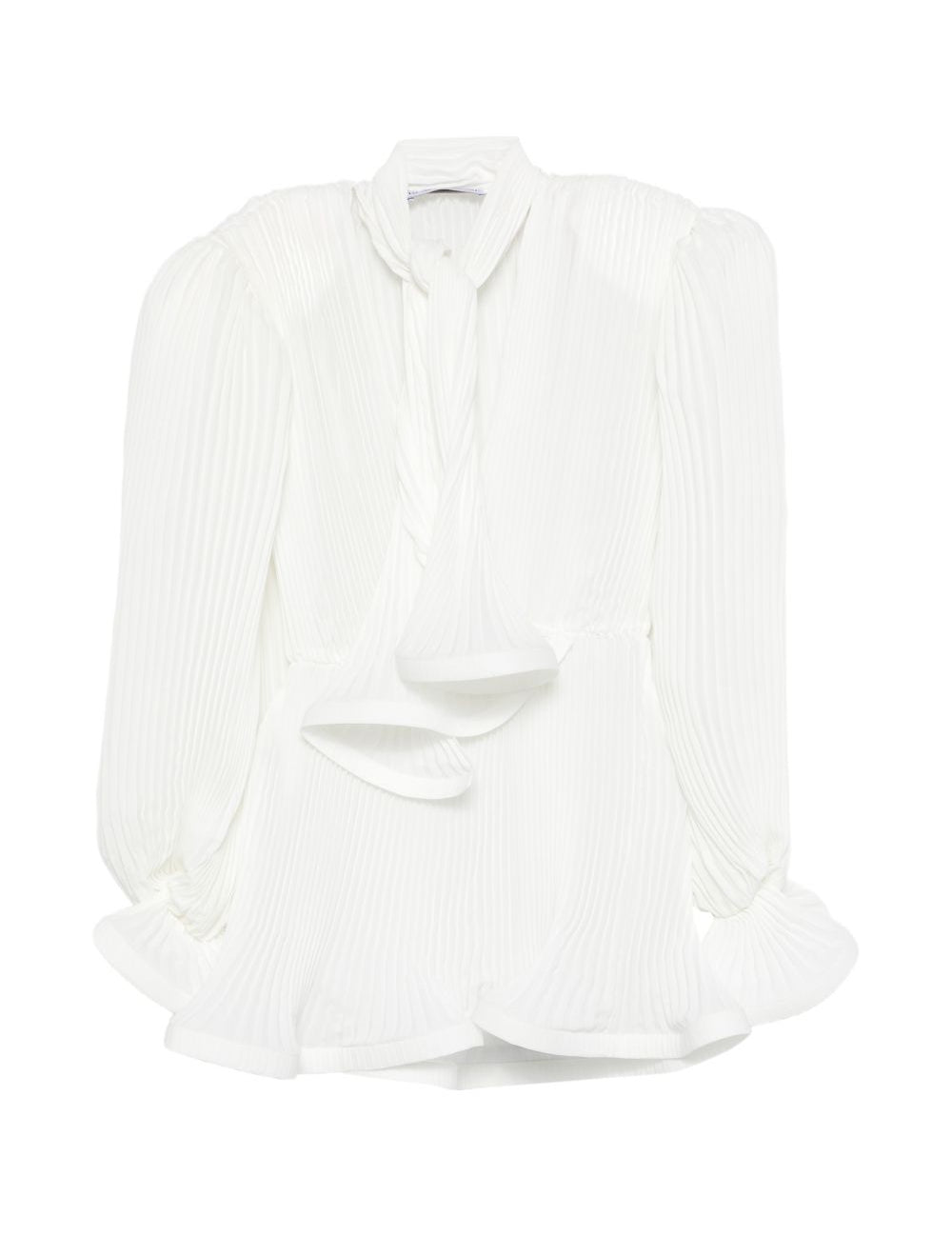 Abito corto con plissè in bianco Rowen Rose - donna 