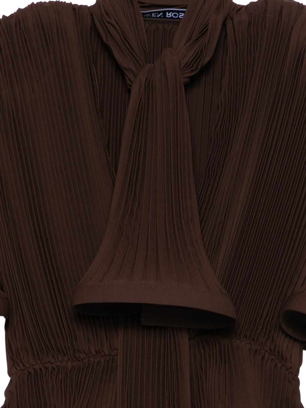 Top con ruches in marrone Rowen rose - donna 