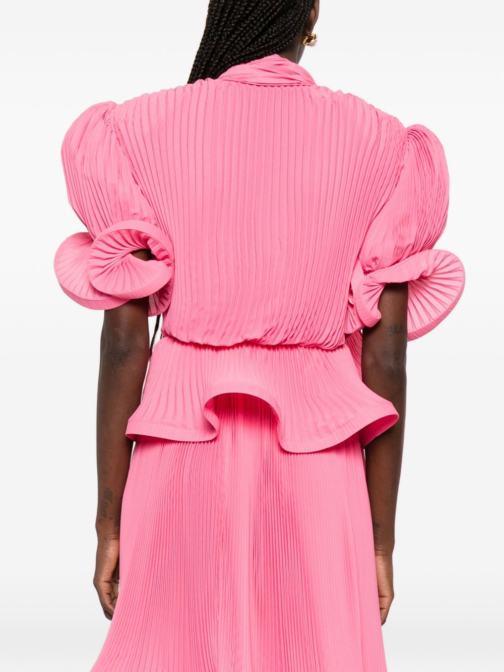 Top con ruches in rosa Rowen rose - donna 