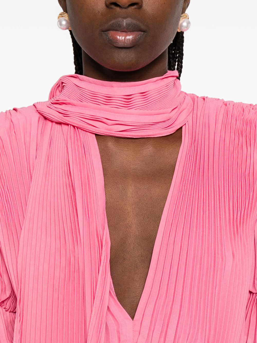 Top con ruches in rosa Rowen rose - donna 
