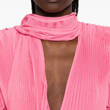 Top con ruches in rosa Rowen rose - donna 