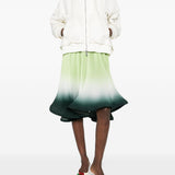 Gonna midi plissettata in verde degradè Rowen Rose - donna 