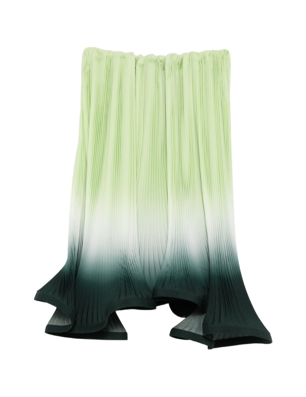 Gonna midi plissettata in verde degradè Rowen Rose - donna 