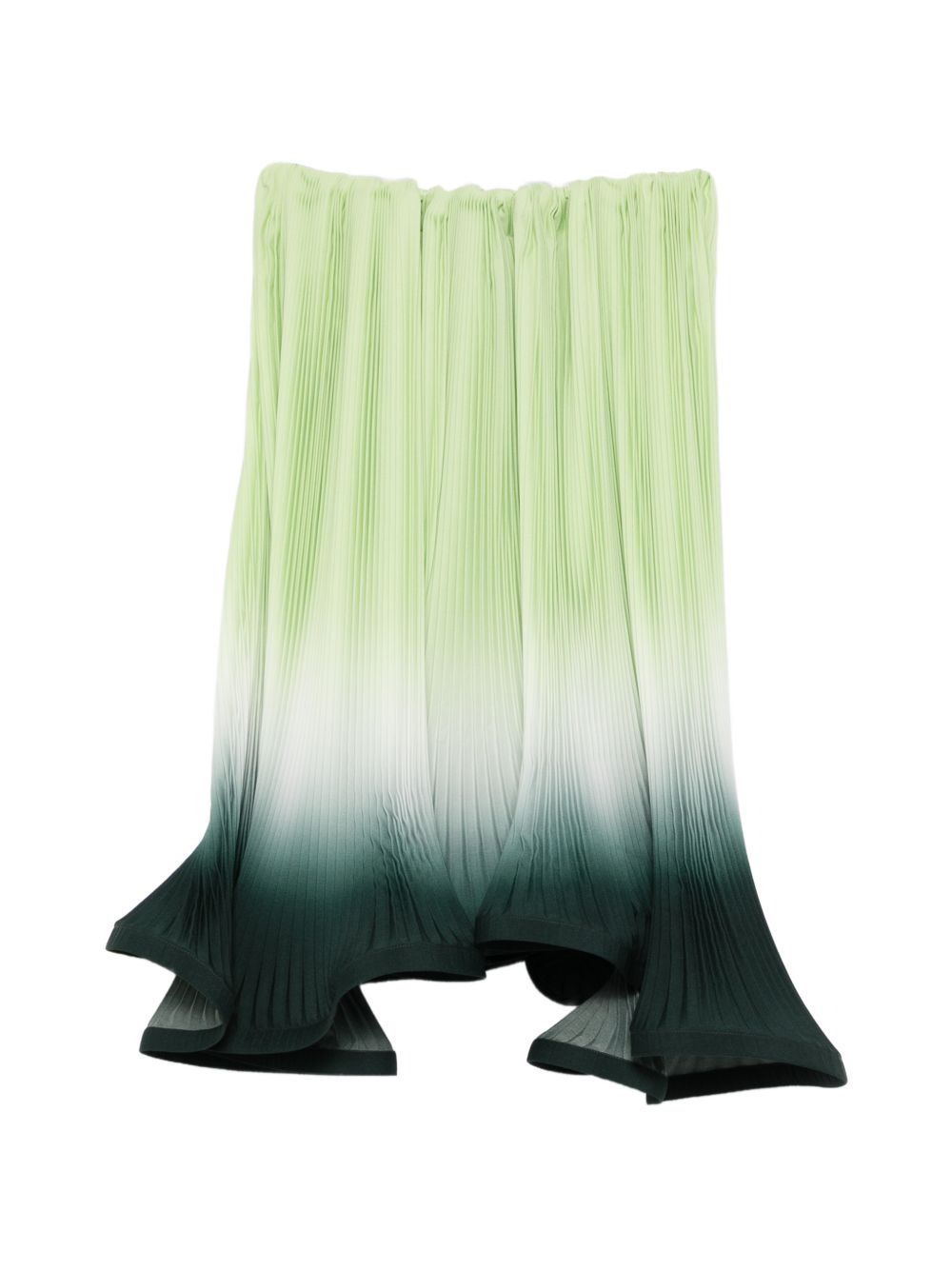 Gonna midi plissettata in verde degradè Rowen Rose - donna 