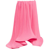 Gonna plissettata degradè in georgette in rosa Rowen rose - donna 